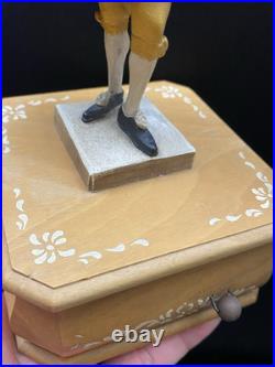 Reuge Anri Victorian Style Man Figure Removable Top Swiss Musical Music Box Reuge Anri Victorian Style Man Figure Removable Top Swiss Musical Music Box