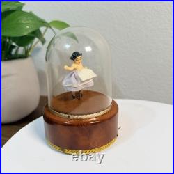 Reuge Ballerina Music Box Dome Swiss Vintage The Emperor Waltz Works