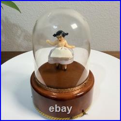 Reuge Ballerina Music Box Dome Swiss Vintage The Emperor Waltz Works