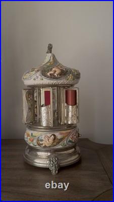 Reuge Carousel Lipstick Music Box Lara's Theme (Strangers in the Night)