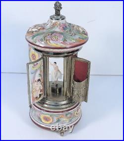 Reuge Dancer Lipstick Cigarette Carousel Love Story Swiss Movement Musical Box