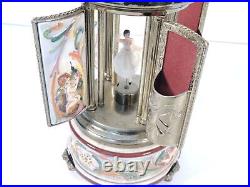 Reuge Dancer Lipstick Cigarette Carousel Love Story Swiss Movement Musical Box