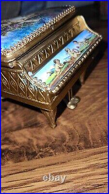 Reuge Grand Piano Music Box Made in Sainte Croix Switzerland pre-1900 era