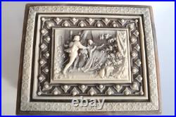 Reuge Incolay Music Box Stone Jewelry Vintage Sleeping Beauty Once Upon A Dream