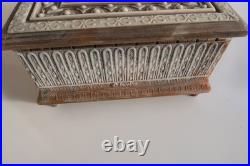 Reuge Incolay Music Box Stone Jewelry Vintage Sleeping Beauty Once Upon A Dream