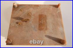 Reuge Incolay Music Box Stone Jewelry Vintage Sleeping Beauty Once Upon A Dream