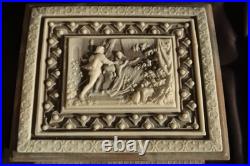 Reuge Incolay Music Box Stone Jewelry Vintage Sleeping Beauty Once Upon A Dream