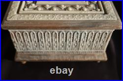 Reuge Incolay Music Box Stone Jewelry Vintage Sleeping Beauty Once Upon A Dream