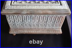 Reuge Incolay Music Box Stone Jewelry Vintage Sleeping Beauty Once Upon A Dream