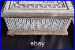 Reuge Incolay Music Box Stone Jewelry Vintage Sleeping Beauty Once Upon A Dream