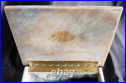 Reuge Incolay Music Box Stone Jewelry Vintage Sleeping Beauty Once Upon A Dream