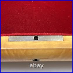 Reuge Inlaid Floral Jewelry/Music Box Italy withKey My Way Rectangular