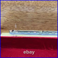 Reuge Inlaid Floral Jewelry/Music Box Italy withKey My Way Rectangular