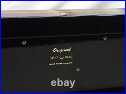 Reuge Interchangeable 5 Cylinder Music Box 50 Notes Swiss Estate Item
