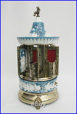 Reuge Italian Music Box Cigarette / Lipstick Mechanical Carousel Lara's Theme