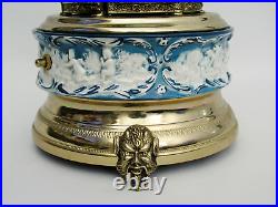 Reuge Italian Music Box Cigarette / Lipstick Mechanical Carousel Lara's Theme