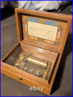 Reuge Music Box 3/36 Brahms Suppe Offenbach SWISS Nice! 1873 ABC