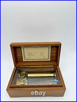 Reuge Music Box 4/50 Vienna Song Blue Danube Anniversary Swiss Sainte Croix/Mint