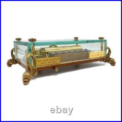 Reuge Music Box CH3/72 3729 Turkish March Glass Case Made in Switzerland Working