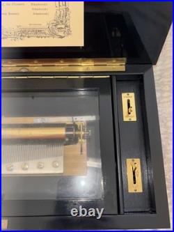Reuge Music Box Company Masterpiece 72 Note Interchangeable 5 Movement, 15 Tune