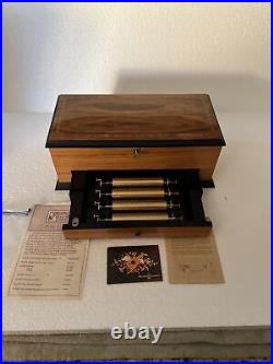 Reuge Music Box Company Masterpiece 72 Note Interchangeable 5 Movement, 15 Tune