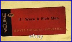 Reuge Music Box Fiddler On The Roof If I Were A Rich Man 7 H x 5.5 W Reuge Music Box Fiddler On The Roof If I Were A Rich Man 7 H x 5.5 W