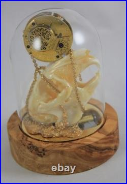 Reuge Music Box Huddersfield Fusee Pocket Watch Rabbit Skull Alice in Wonderland Reuge Music Box Huddersfield Fusee Pocket Watch Rabbit Skull Alice in Wonderland