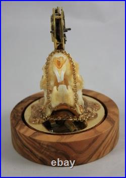 Reuge Music Box Huddersfield Fusee Pocket Watch Rabbit Skull Alice in Wonderland