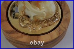 Reuge Music Box Huddersfield Fusee Pocket Watch Rabbit Skull Alice in Wonderland