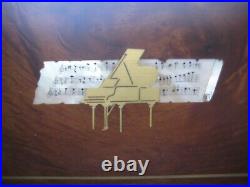 Reuge Music Box Ltd. Edition Of 999 (5) Songs Chopin Piano Design On LID