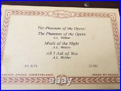 Reuge Music Box Phantom Of The Opera Made In Switzerland-vintage