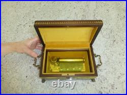 Reuge Music Box Swiss Movement 50Key 4Songs Play The Sound of Music & More