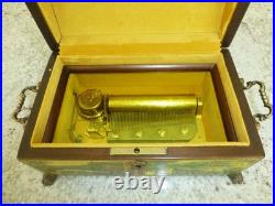 Reuge Music Box Swiss Movement 50Key 4Songs Play The Sound of Music & More