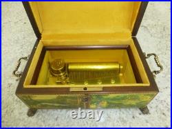 Reuge Music Box Swiss Movement 50Key 4Songs Play The Sound of Music & More