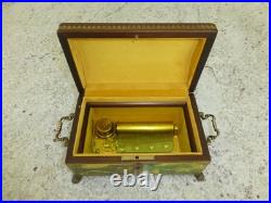 Reuge Music Box Swiss Movement 50Key 4Songs Play The Sound of Music & More