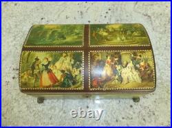 Reuge Music Box Swiss Movement 50Key 4Songs Play The Sound of Music & More