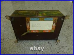 Reuge Music Box Swiss Movement 50Key 4Songs Play The Sound of Music & More