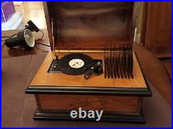 Reuge Music Box Treasure Chest 4-1/2 Disc Movement With Set of Six Discs Inlay