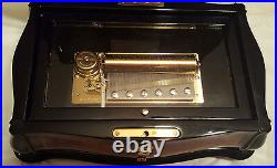 Reuge Music Mother Of Pearl Inlaid 3.72 Note Music Box-Clair de Lune C. Debussy
