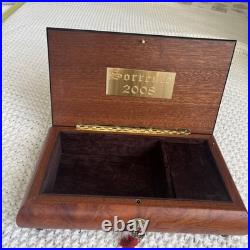 Reuge Music Sainte Croix Switzerland MadeIn Italy Music Jewelry Box Wedding Song