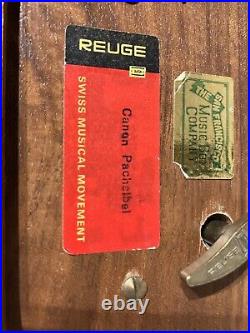 Reuge Music Swiss Music Box Canon by J. Pachelbel Box