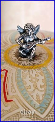 Reuge Music box carousel lipstick Swiss movement 50s/60s, Italy