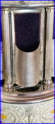 Reuge Music box carousel lipstick Swiss movement 50s/60s, Italy