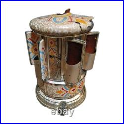 Reuge Music box carousel lipstick Swiss movement 50s/60s, Not Working & No Music