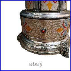 Reuge Music box carousel lipstick Swiss movement 50s/60s, Not Working & No Music