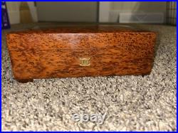 Reuge Saint-Croix Vintage Wooden Music Box 3/72 Made In Switzerland Works Great