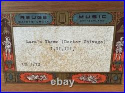 Reuge Sainte Croix CH 372 Switzerland Music Box Laras Theme Dr Zhivago N G2U