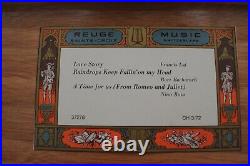 Reuge Sainte Croix Music Box Includes Original Box Footed Inlaid 37278 CH3/72