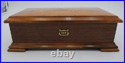 Reuge Sainte Croix Music Box Includes Original Box Footed Inlaid 37278 CH3/72