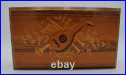 Reuge Sainte Croix Music Box Includes Original Box Footed Inlaid 37278 CH3/72